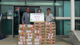 거제시 사등면 대일씨에프 고등어통조림 35박스 기탁