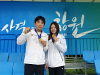 ‘부부총잡이’ 창원시청 조용성·김민지, 동반 ‘금’