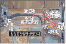 창원시, 내일 동전산단 우회가도 확장·개선 개통