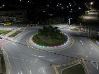 거창 주상회전교차로 ‘LED 경관조명’ 설치
