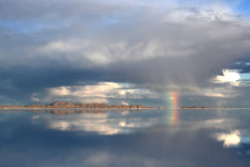 77세 라상호 사진가의 꿈의 여정 ⑤ 우유니 사막에 뜬 무지개