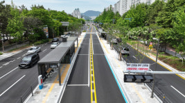[포토뉴스] 개통 앞둔 창원 원이대로 S-BRT