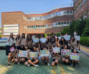 창원 남산중, 학년별 등굣길 행복인사 챌린지