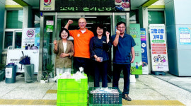 합천로컬푸드직매장 야로점, 경로당 33곳에 닭 120마리