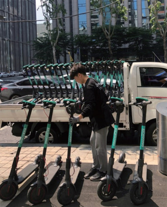 [현장르포] 도심의 새 명물 전동킥보드 체험기