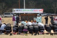 도동측백나무숲 보존 안전기원제 열어