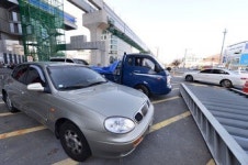 대구 도시철 3호선 공사장 주변 불법 주정차 몸살