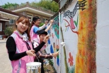 경북과학대 동아리 인근마을 ‘벽화’ 봉사