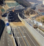 개통 막바지 신천대로 연장구간