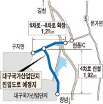 대구국가산단 진입도로 건설공사 신규 발주