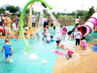 안동 낙동강변 둔치 무료 어린이수영장 개장