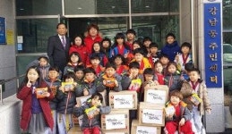 안동 정상태권도 수련생, 용돈으로 구입한 라면 전달