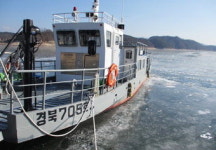 한파로 안동호 도선운항 중지…주진교 방면 우회로 이용해야