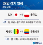 28일 월드컵 경기일정