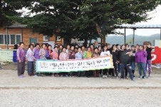 경운대 LINC+사업단, 구미 산동면 임천리 마을회관 벽화그리기 행사
