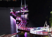 불 켜진‘낙동강변 생태탐방로’