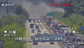 [포토] 화성 화재 '서해안고속도로 교통체증' 우회도로 어디