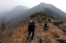 암릉과 육산이 번갈아 파도치는 산의 바다
