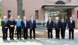 창원대-큐슈공대, 공동실험실습관 현판식