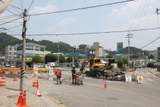 의령읍 동동오거리 회전식교차로 설치