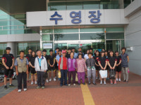 함안高, 시각장애인 보호시설 자원봉사