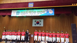 NC, 양산 물금고 야구부에 용품 등 지원