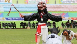 경남전통예술축제 맛보기 (8)합천밤마리오광대