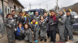 의령로타리클럽, 독거노인 연탄배달 봉사활동