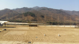 하동 악양면 평사리공원 야영장 새 단장