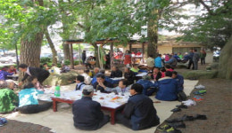 양산시 평산동 마을별 경로잔치 개최