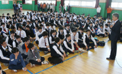 박 교육감, 양산중·병원 방문 학생·학부모 위로