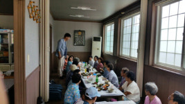 통영 안황개발협의회, 어르신 삼계탕 대접