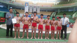 통영 인평초교, 김성률배 씨름대회 우승