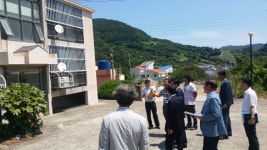 경남도교육청, 도서벽지 통합관사 부지 점검