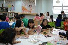 진주 갈전초교, 여름 방학 도서관 캠프