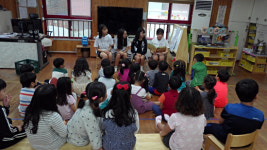 거제 장평中, 1일 유치원 교사 체험