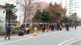 통영 죽림주공아파트, 담장 나무 2000주 식재