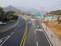 하동군 송림공원 앞 회전교차로 2곳 개통