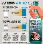 경남 가정폭력 '하루 38건' 신고