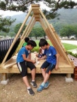 함양 백전초교, 학부모 참여 아지트 만들기 활동