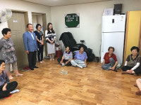 도갑진 창원 풍호동장, 장암 무료급식소 위문