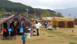 양산 물금 황산공원 캠핑장 힐링피서 각광