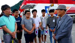 독도에 간 진주 동명고 학생들