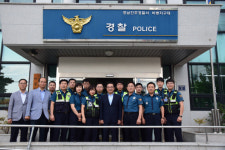 원경환 경남지방청장, 진주 비봉지구대 격려 방문
