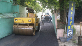 마산합포구, 산호북19길 도로 포장사업 완료