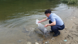 산청군, 토속어자원 방류 행사