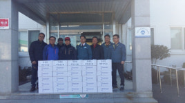 거제시 장목면 재향군인회, 관내 경로당 가래떡 전달
