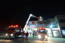 통영소방서, 복합건축물 불시 출동훈련 실시