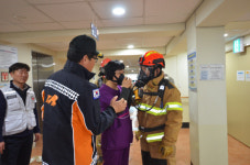 통영소방서, 피난약자 시설 합동소방훈련