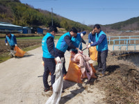 진주시·K-water 남강지사, 하천 대청결운동